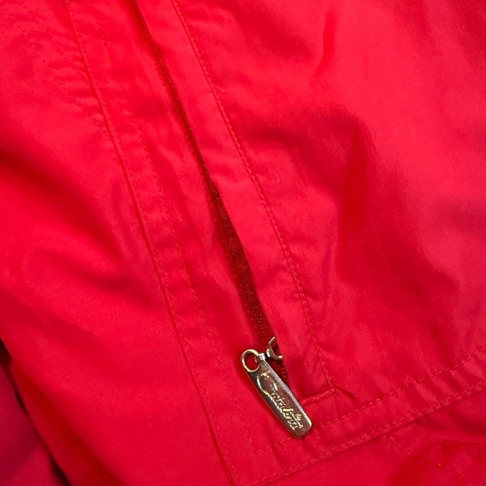 Vtg Catalina Red Windbreaker Women’s Jacket size 12/14 - Picture 10 of 10